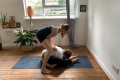 Supta Kurmasana prep - Philippa Asher