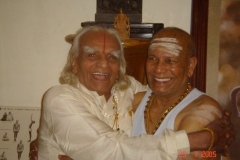 Pattabhi Jois with BKS Iyengar at KPJAYI